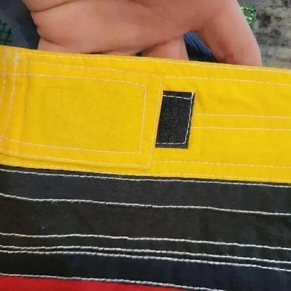 Jocko Watchdog Men's Navy/Red/Yellow Nylon Board Shorts NEW - Picture 10 of 10